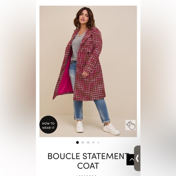 Pink boucel statement coat🧥🥰❣️ - Picture 1 of 6